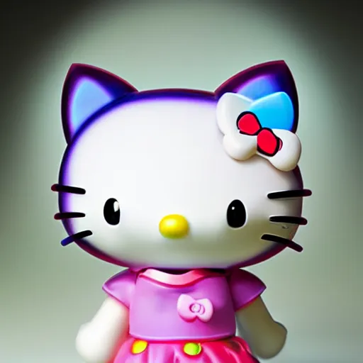 Image similar to A 3D Hello kitty figure by figure by Tyler Edlin