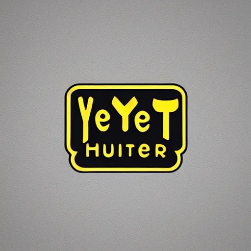 Prompt: Yetti-Hunter logo-design