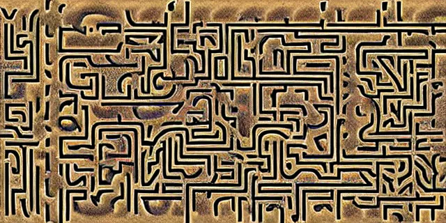 Prompt: maze labyrinth steampunk by albert gleizes