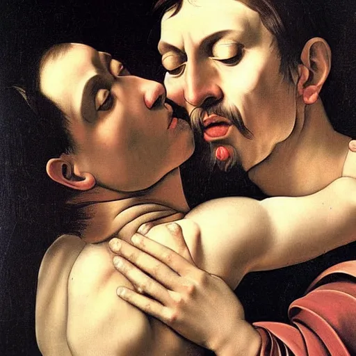 Image similar to caravaggio amor vincit omnia