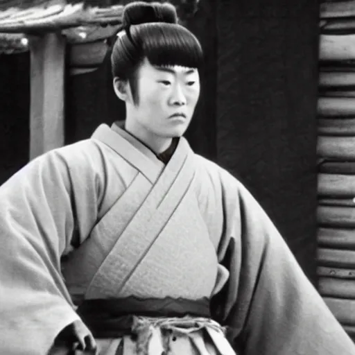 Image similar to film still of real life shisio makoto from samurai x