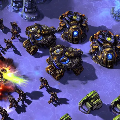 Image similar to a screenshot from a starcraft 2 expansion