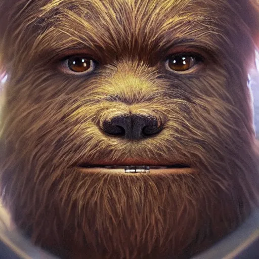 Prompt: hyperrealistic mixed media image of matt damon disguised as an ( ( ewok ) ), stunning 3 d render inspired art by istvan sandorfi and greg rutkowski, perfect facial symmetry, realistic, highly detailed attributes and atmosphere, dim volumetric cinematic lighting, 8 k octane extremely hyper - detailed render, post - processing, masterpiece,