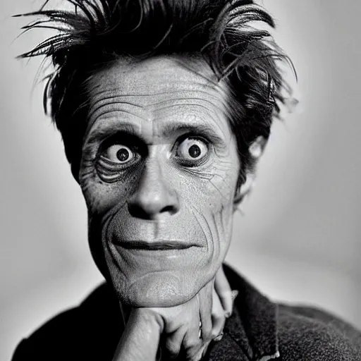 Image similar to willem dafoe by tim burton