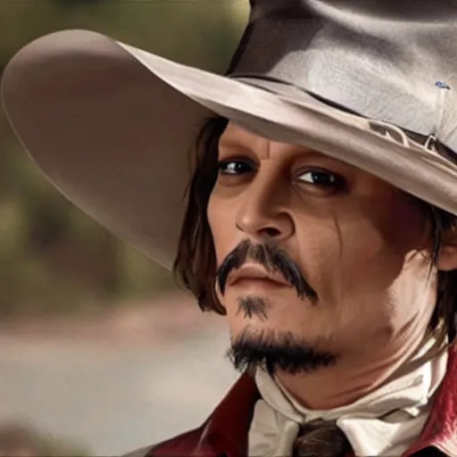 Prompt: johnny depp as woody