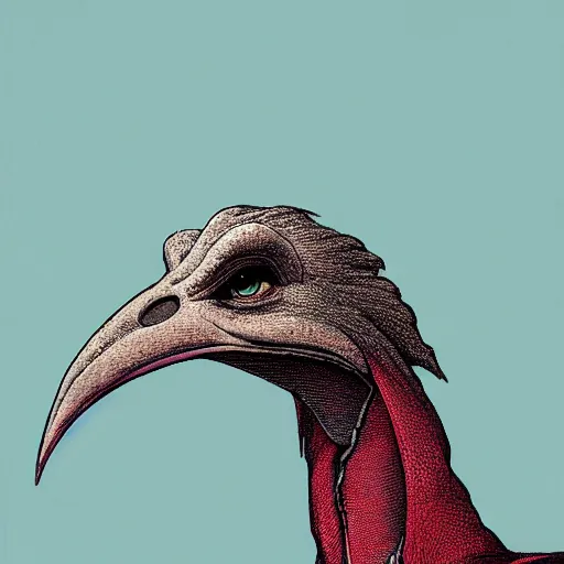 Prompt: portrait of a skeksis