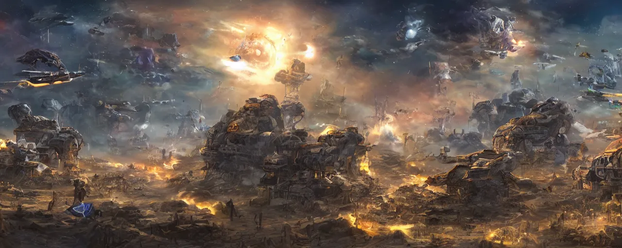 Image similar to fantasy monkey war in space, concept art, 4 k