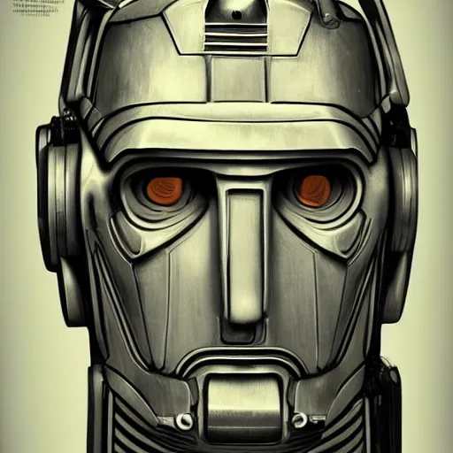 Image similar to david tennant as a cyberman, pencil sketch cinematic lighting, render, fantasy