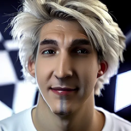 Image similar to xqc, big long nose, underbite