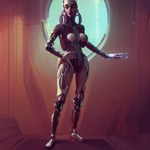 Image similar to graphic novel illustration of a portrait of a beautiful cybernetic woman, cyberpunk concept art by pete mohrbacher and artgerm and wlop and greg rutkowski and josan gonzales and syd mead, digital art, highly detailed, intricate, sci-fi, sharp focus, Trending on Artstation HQ, deviantart