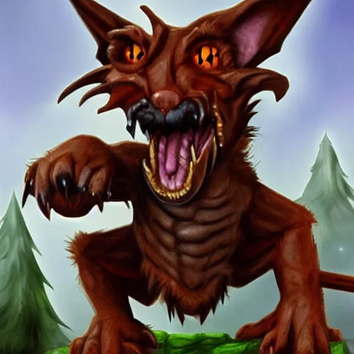 Prompt: Kobold dog from dungeons and dragons, fantasy, digital art