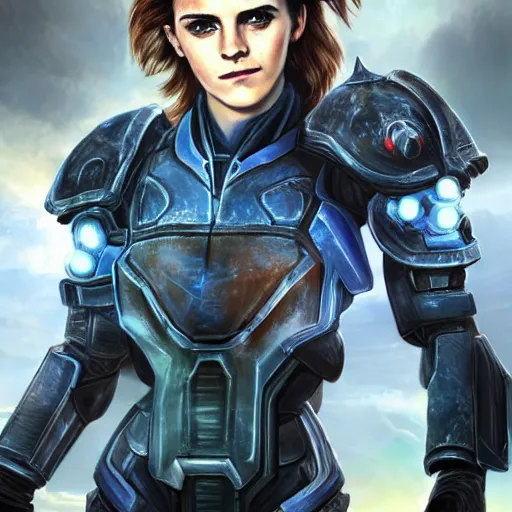 Image similar to emma watson in starcraft 2