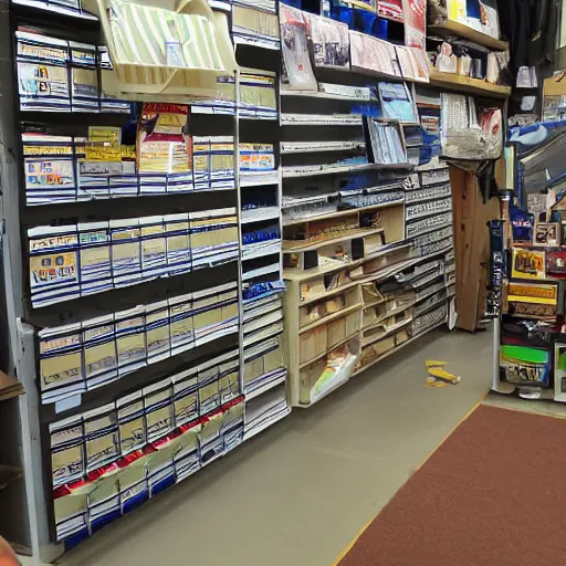 Prompt: photo inside of an hardware store