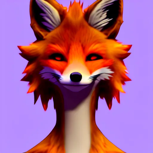 Image similar to a humanoid anthro furry fox character, digital art, highly detailed, trending on FurAffinity