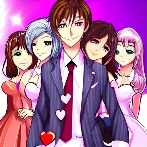 Image similar to dating game visual novel waifu