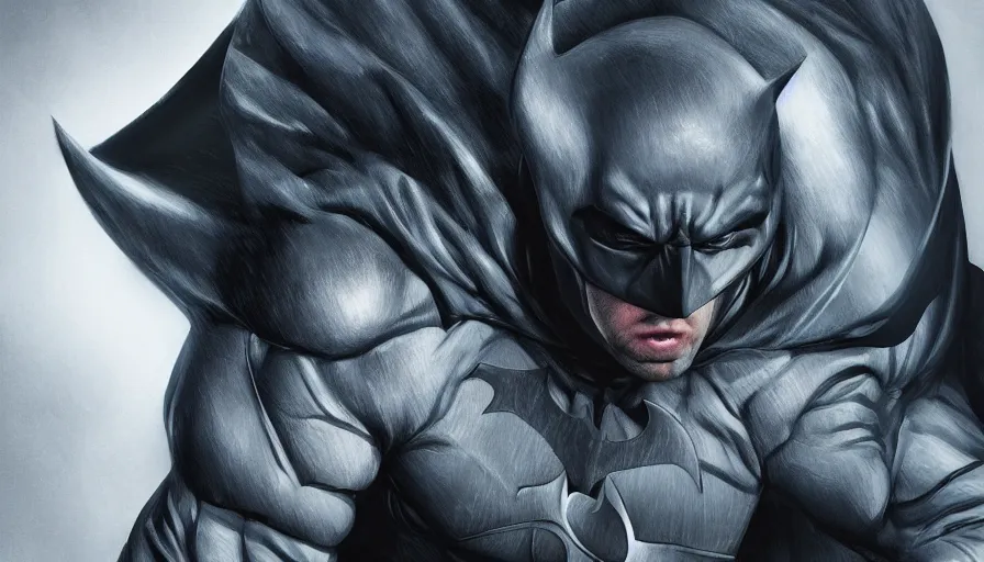 Image similar to John Krasinski is Batman, hyperdetailed, artstation, cgsociety, 8k
