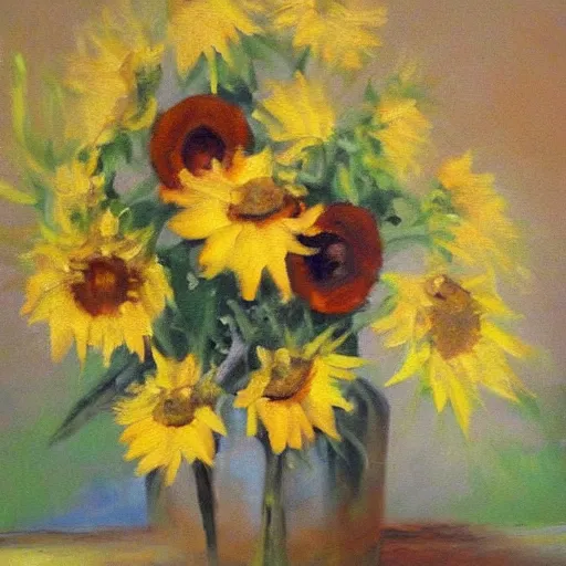 Image similar to 🌻, oil painting,