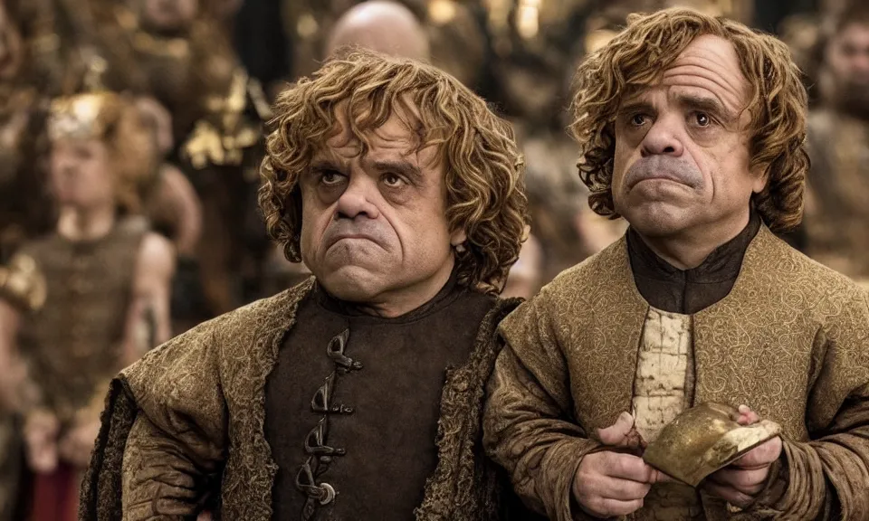 Image similar to Danny DeVito as Tyrion Lannister