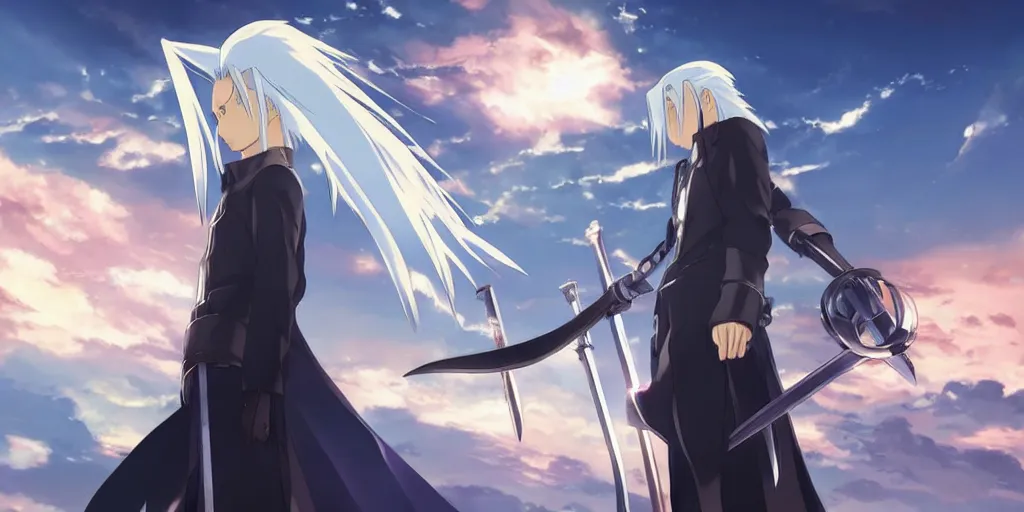 Image similar to Sephiroth in Your Name by Makoto Shinkai