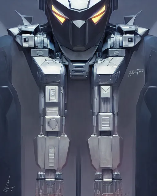 Image similar to symmetry!! portrait of a transformers robot acting as batman, intricate, elegant, highly detailed, digital painting, artstation, concept art, smooth, sharp focus, illustration, art by artgerm and greg rutkowski and alphonse mucha, 8 k