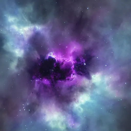 Image similar to Purple nebula, highly detailed, trending on artstation.