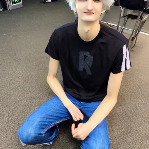 Image similar to really handsome gigachad xqc gigachad gambling : : realistic : : 1 dslr : : 1 - - quality 2