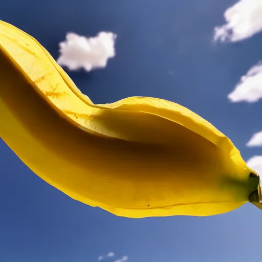 Image similar to picture of a flying banana, 4 k, photography