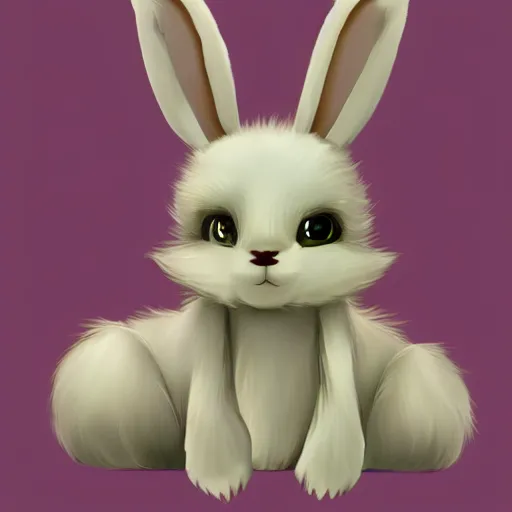 Image similar to little anthropomorphic bunny, green eyes, light brown fur, light hair, wlop