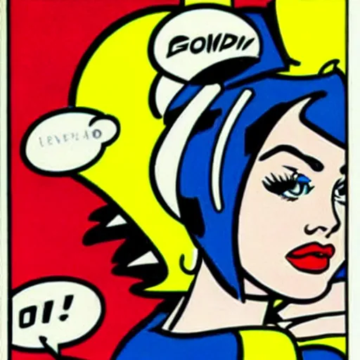 Prompt: roy lichtenstein, pop art, comic book