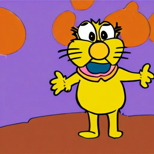 Prompt: cartoon garfield