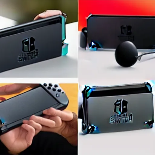 Prompt: a nintendo switch for blind goths