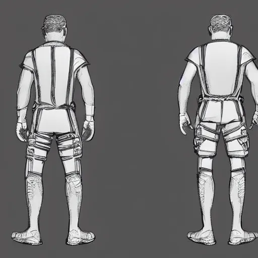 character design , front and back view | Stable Diffusion