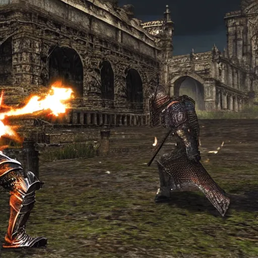 Prompt: Dark Souls, Modern Brazil area; gameplay
