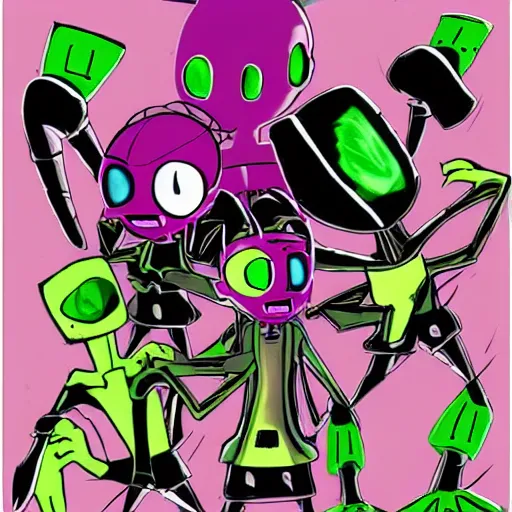 Image similar to invader zim