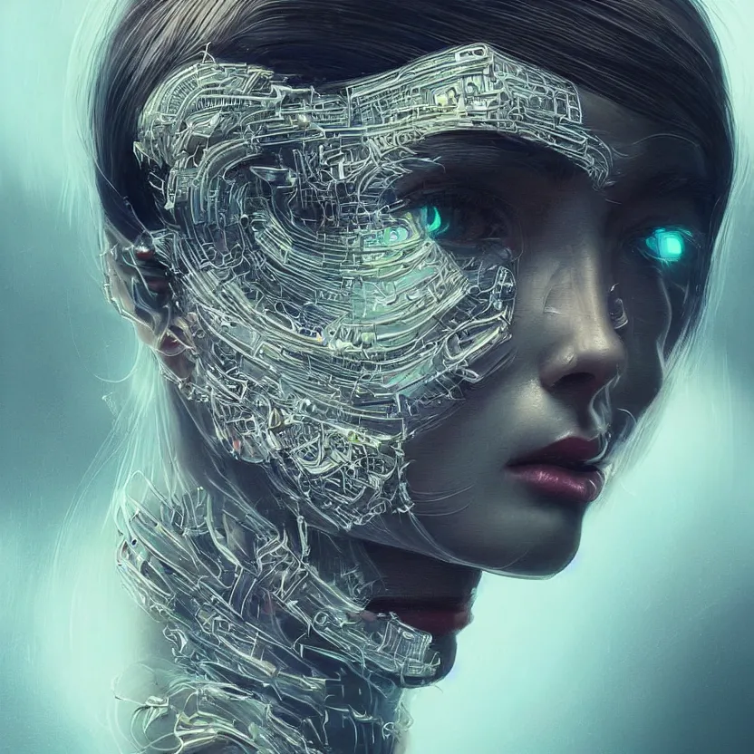 Image similar to a highly detailed photo of very intricate female face portrait, futurism, rococo cyber neon lighting, detailed futuristic fibonacci jewelry, profile posing, hyper photorealistic, crispy quality, digital photography, trending in pinterest, cinematic, 4 k ultra hd, art by pascal blanche, art by greg rutkowski, art by artgerm,