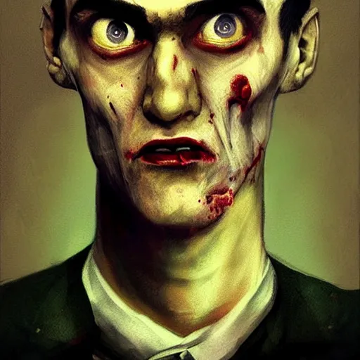Prompt: portrait of a slim and young morrissey from the smiths as a zombie with a quiff, 7 days to die zombie, fine art, award winning, intricate, elegant, sharp focus, cinematic lighting, digital painting, 8 k concept art, art by z. w. gu, art by brom, art by michael hussar, 8 k