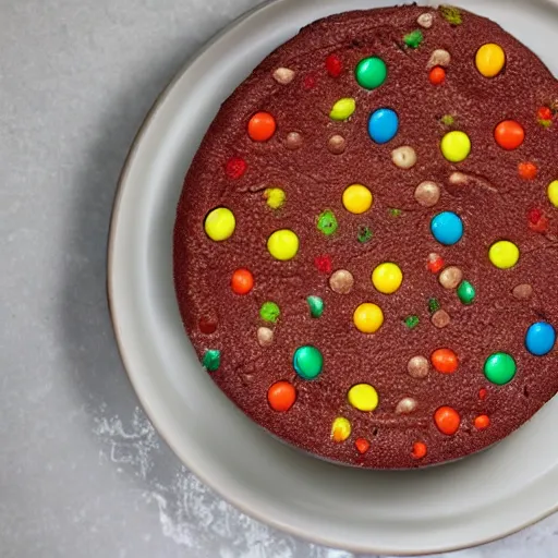 Prompt: the cake batter of m & m