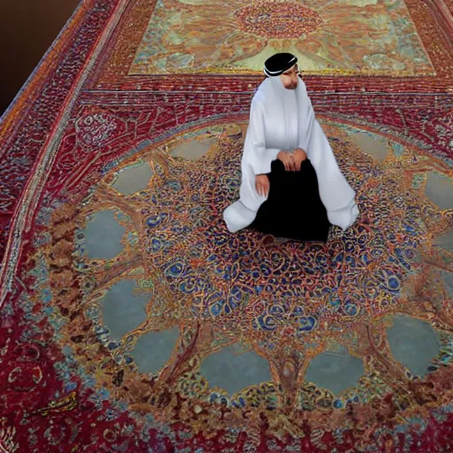 Image similar to muslim praying in the day of judgement 4 k quality super realistic