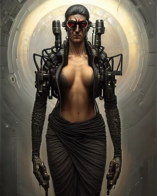 Prompt: front shot of a cyberpunk criminal mastermind character, intricate, elegant, highly detailed, centered, (((artstation, concept art, smooth, sharp focus, artgerm, Tomasz Alen Kopera, Peter Mohrbacher, donato giancola, Joseph Christian Leyendecker, WLOP, Boris Vallejo))), mugshot!!!!!, ugly!!!!!!, octane render, nvidia raytracing demo, grainy, muted