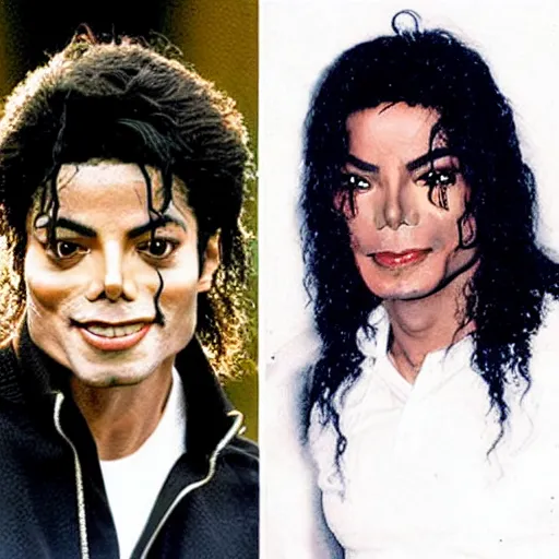 Prompt: Michael Jackson mature era and Jair Bolsonaro