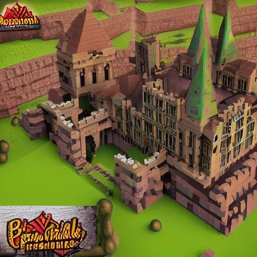 Image similar to bricktrons castle - story