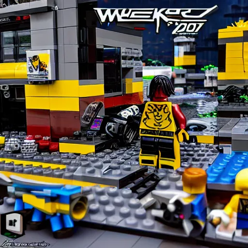 Image similar to Lego Cyberpunk 2077