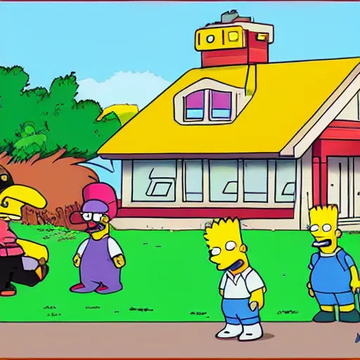 Image similar to home simpson in the artstyle of pokemon ( 1 9 9 7 )