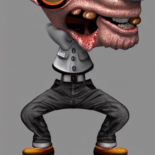 Prompt: an ultra fine detailed painting of an aaahh!!! real monsters taxi driver by james gurney, featured on zbrush central, sots art, behance hd, reimagined by industrial light and magic h 7 0 4