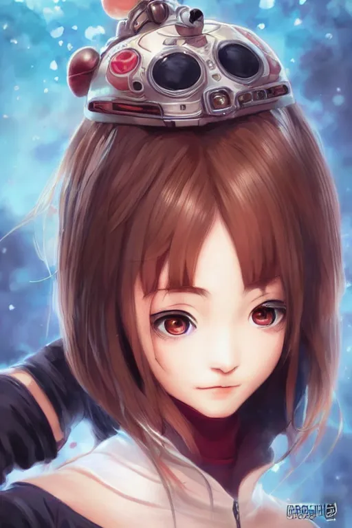 Image similar to hatsume mei, heroine, beautiful, detailed symmetrical close up portrait, intricate complexity, in the style of artgerm and ilya kuvshinov, magic the gathering art