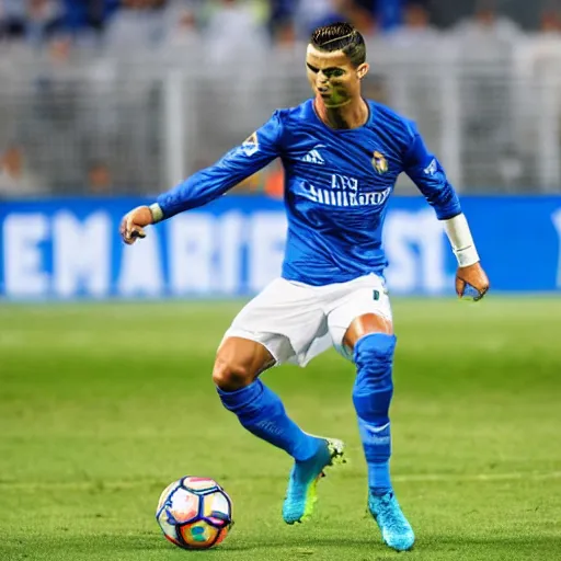 Prompt: Cristiano Ronaldo playing for Feirense