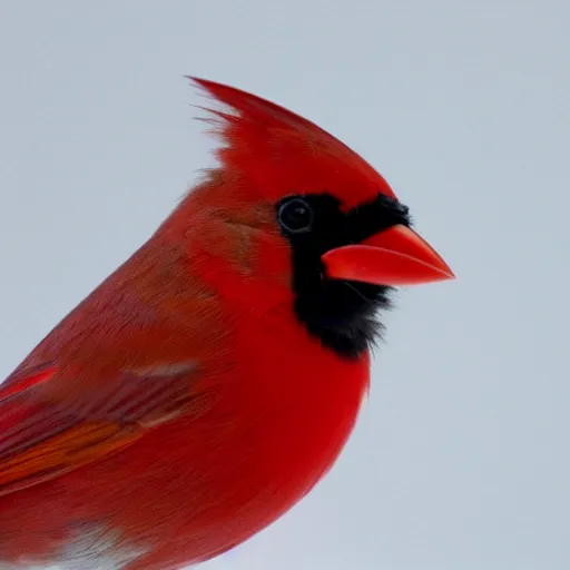 Prompt: A Lovely Photograph Of A Red Cardinal In The Snow, Photorealistic, exquisite detail