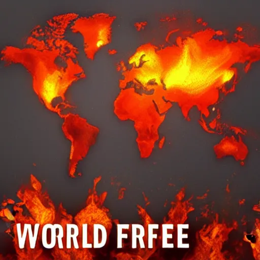 Image similar to world on fire