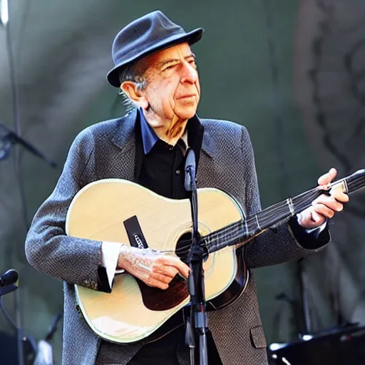 Image similar to leonard cohen at the isle of wight festival