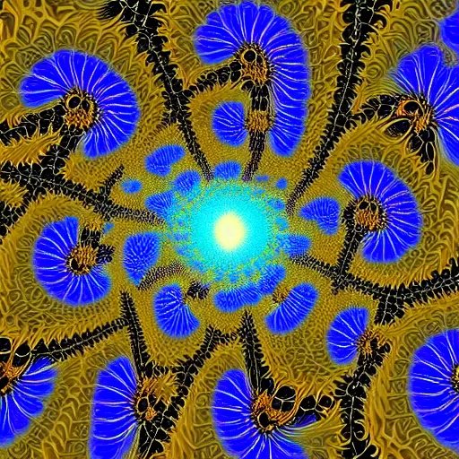 Image similar to fractal art, geometric fractals, life imitating art, nature fractals, depth of field